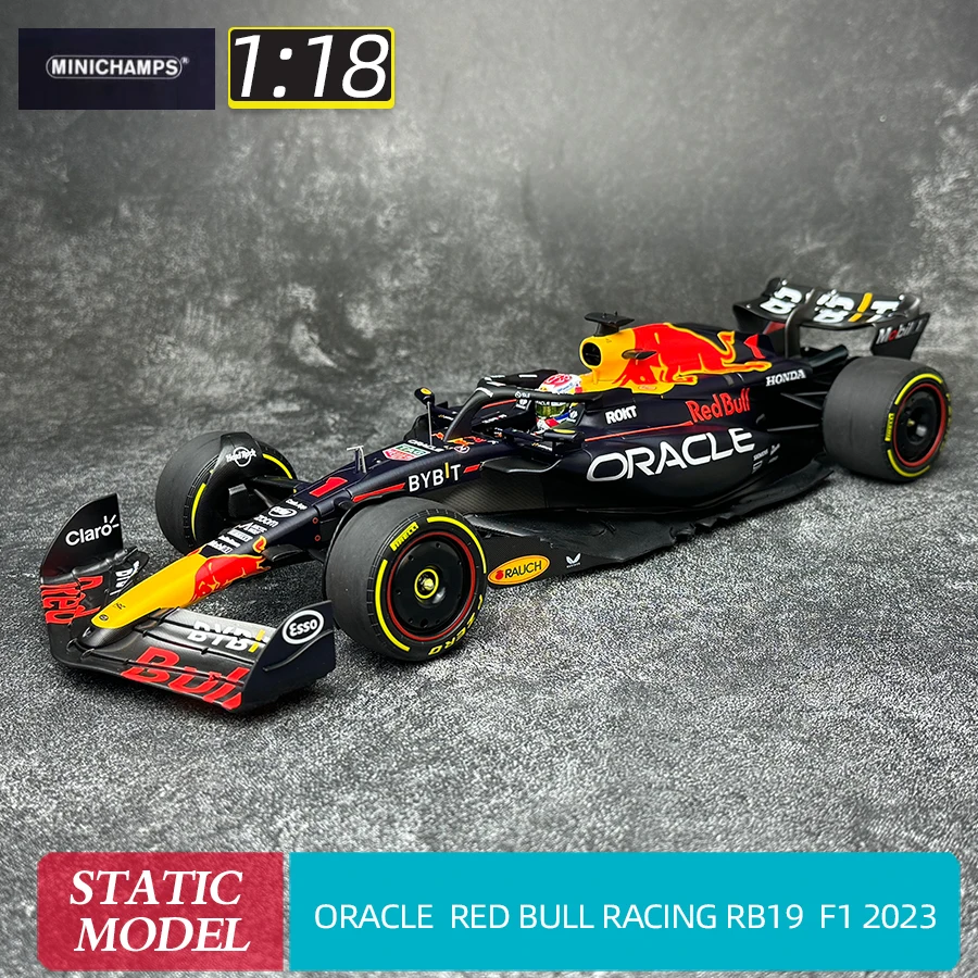 

MINICHAMPS 1/18 F1 ORACLE RED BULL RACING RB19 MAX VERSTAPPEN 2ND PLACE SPRINT RACE QATAR GP 2023 Racing car model