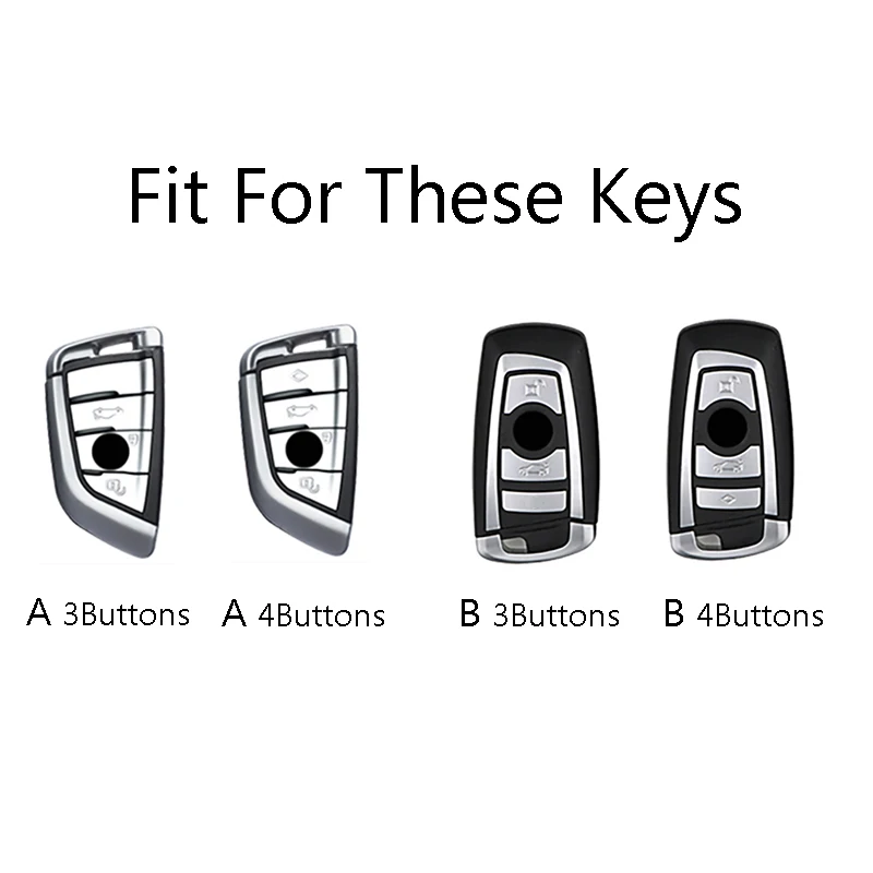 Zinc Alloy Car Key Case Cover Shell Fob for BMW F30 F31 F32 F34 F20 F21 F07 F10 1 3 5 7 Series X1 X3 G01 X4 G02 X5 F15 F16 M3 M4