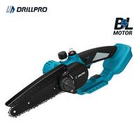 Drillpro 6 Inch Electric Chainsaw with Oil Tank Brushless Variable 2000R/min Speed Woodworking Power Tools for 18V Battery