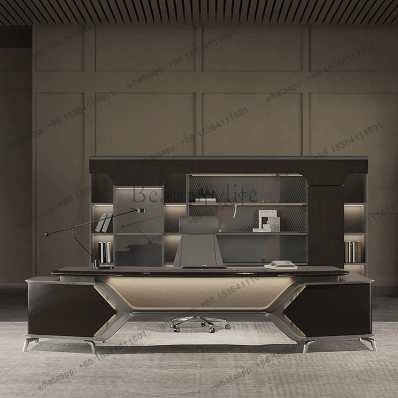 FG Luxury Modern Office Desk Display Aesthetic Decoration Design Office Desk Executive Crafts Escritorio Oficina Salon Furniture