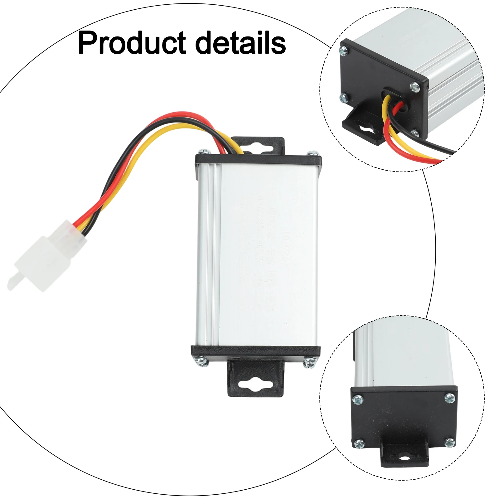 For Electric Motorcycle Power Converter Adapter DC 36V 48V 72V to 12V 10A Featuring Built in Insurance and Safety Measures