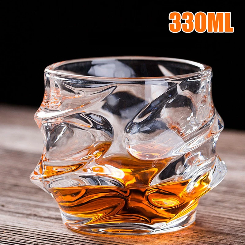 

330ML Transparent Whiskey Glass Japanese Whiskey Glasses For Bourbon Rum Gin Water Cocktail Vintage Wine Glasses