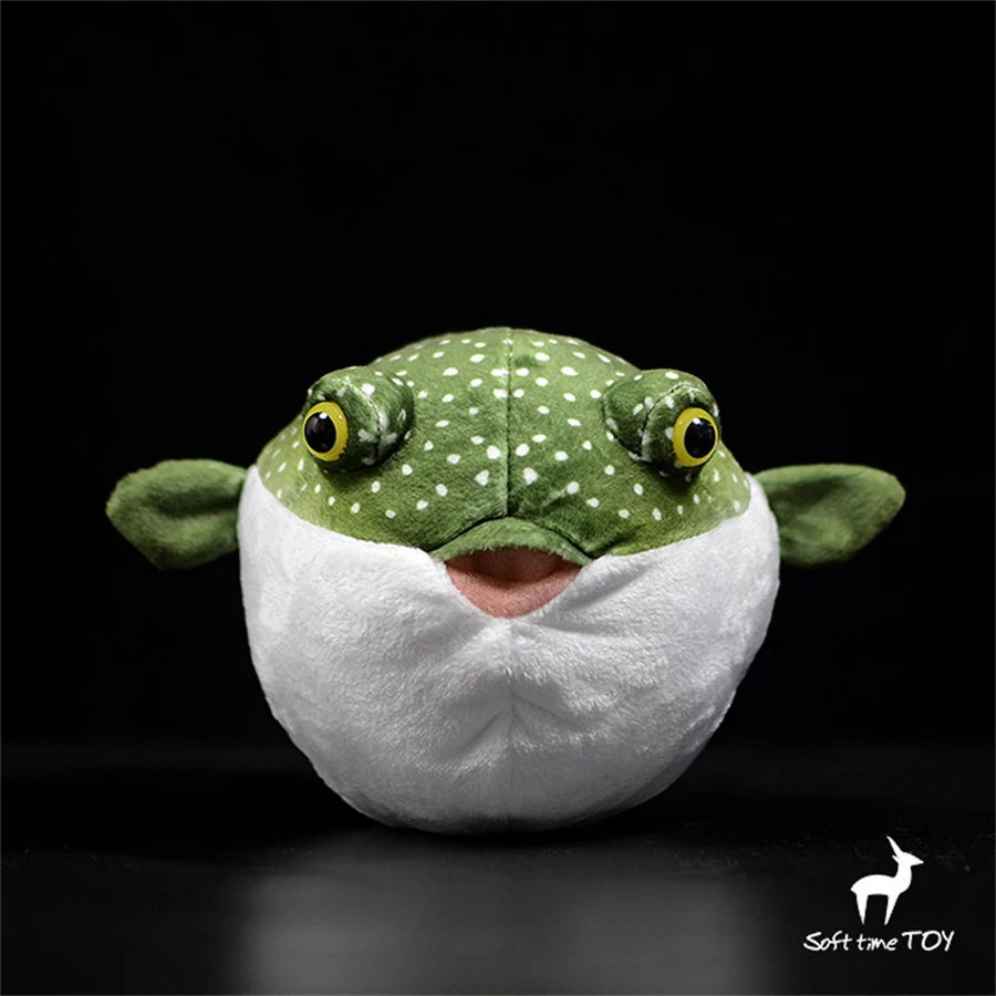 Globefish Puffer Plushie Balloonfish Plush Toy Lifelike Spiny pufferfish Stuffed Animal Simulation Doll Kawaii Toy Collectors