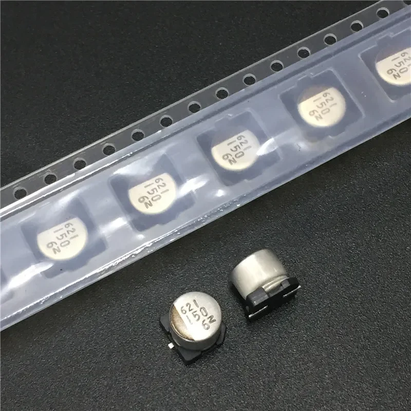 10pcs 150uF 6.3V NACZ series 6.3x6.3mm 6.3V150uF Chip type SMD Audio Electrolytic Capacitor