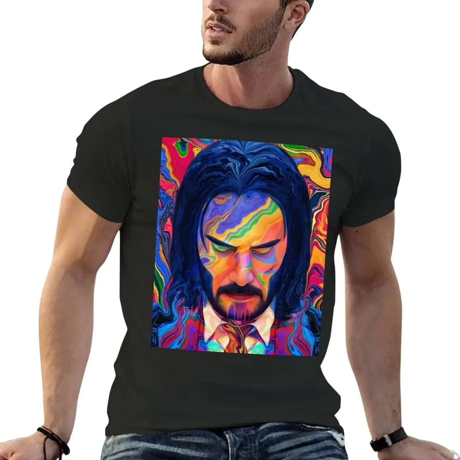 john wick T-Shirt cute tops oversizeds vintage anime shirt plus size tops funny t shirts men