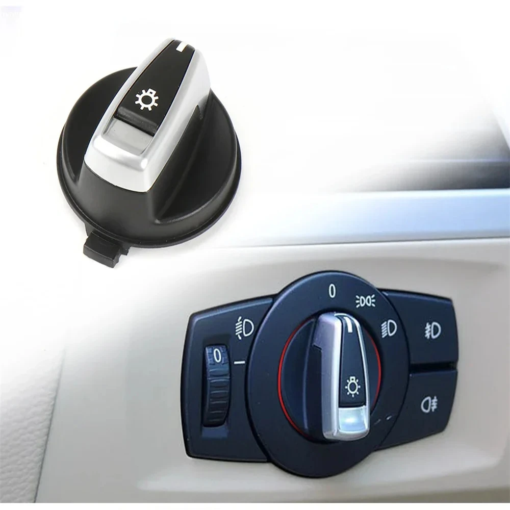 

for BMW 3 Series X1 320I Car Front Console Headlight Lamp Switch Knob Button Cap for BMW E90 E91 E92 E93 E84 E82 E87 E88
