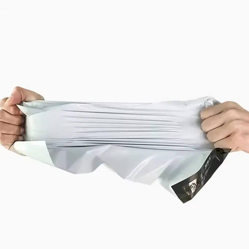 10/50/Pcs Gray White Plastic Mailing Bags Self-Sealing Opaque Express Envelopes Tear Resistant Courier Bags for Parcel Shipping