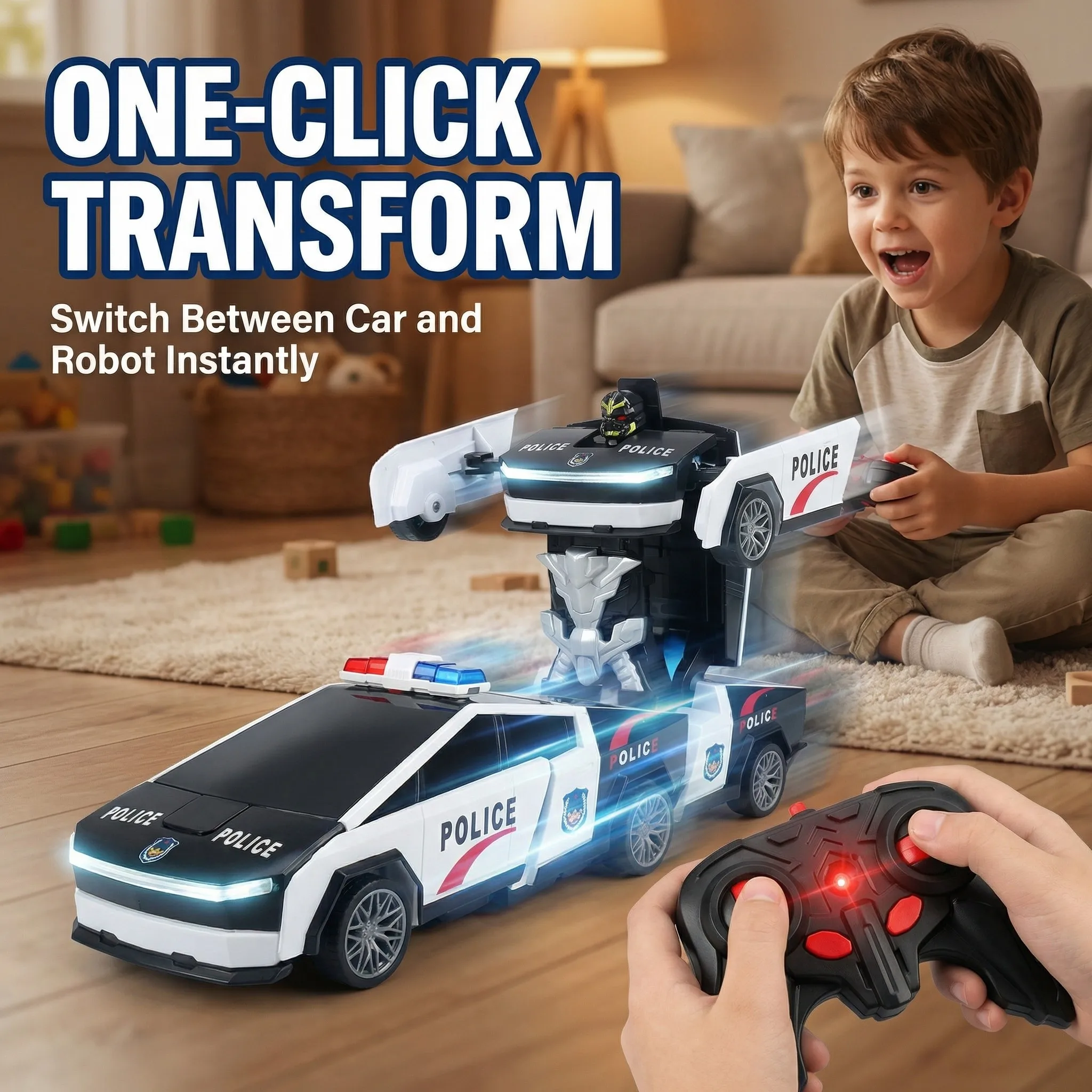Mobil Polisi RC 2.4GHz yang Da - Drone Or Rc Car ulasan dan harga