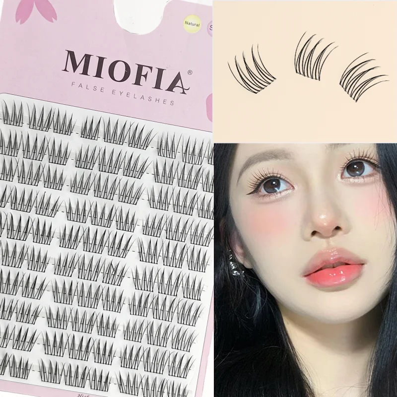 

1 Box/90 Bunches Mink Eyelashes 3D Natural Korea Individual Eyelash extension Eyelash cluster Makeup Tool Lashes wholesale