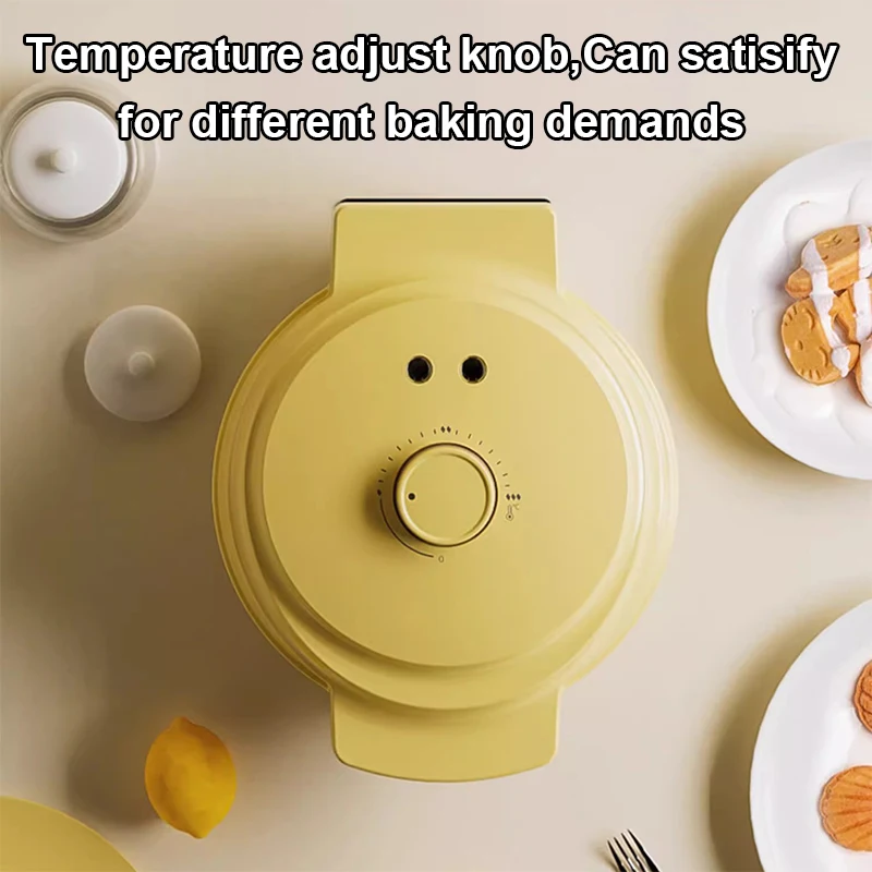 MINI Electric Donut Maker Non-stick Eggs Waffle Cartoon Cake Baking Iron Grill Pancake Breakfast Muffin Doughnut Machine Toaster