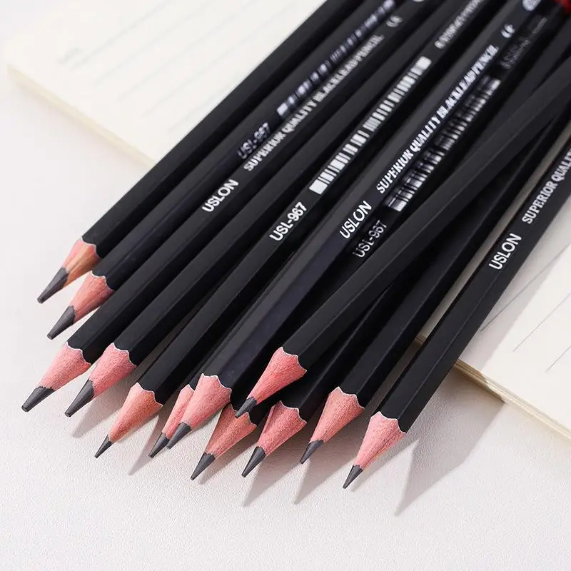12Pcs Professional Drawing Sketching Pencil Set  Shading Sketch Art Pencils for Beginners Pro Artists Stationery