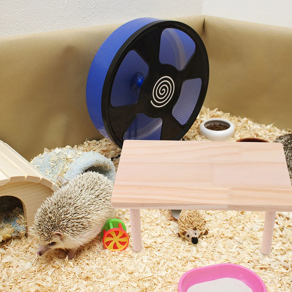 

2pcs Hamster Cage Partition Wooden Platform Small Pet Toy Anti-biting Enclosure Playing Board House Accessories