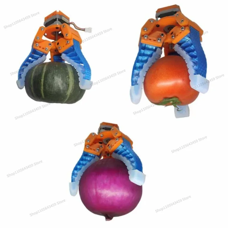 For Custom Flexible Fin Adaptive Mechanical Gripper Two Finger Three Finger Electric Gripper