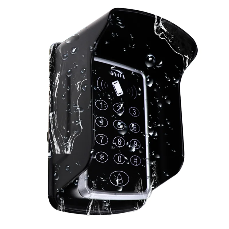 

B50C EM4100 TK4100 Access Control System RFID Keypad Keyboard Outdoor Waterproof Cover Keyfobs Door Opener For LOCK