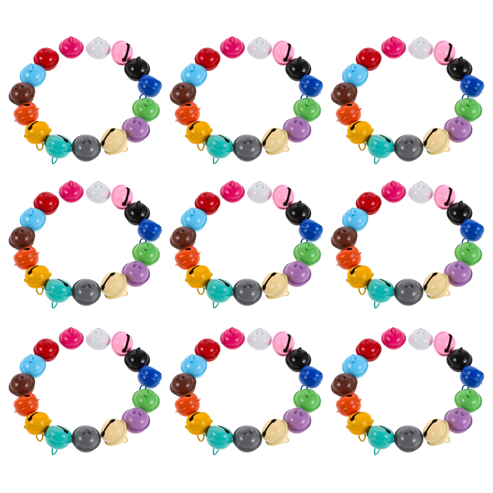 

100Pcs Pet Bells Colorful Candy Tone Jingle Loud Sound for Cat Dog Collar Training Holiday Decorations Cat Bell