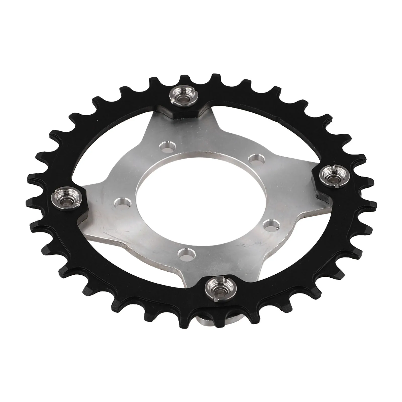 104bcd Chainring Electric Bike Sprocket For Off-road Cycling Lightweight Design Easy Installation Kit Optimized Tooth Profile
