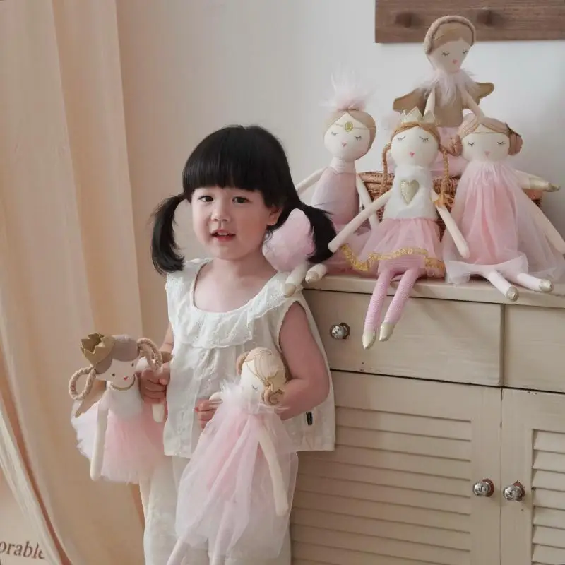 Angel Plush Toy Handmade Ballerina Doll with soft Tutu Girl Stuffed Doll  Elegant Plush Doll for Little Girls