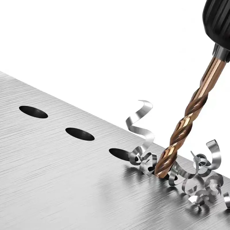 0.6-25mm HSS M35 Cobalt 5% Twist Drill Bit Straight Shank Metal Drilling Hole Tool for Stainless Steel Aluminum Iron Copper Wood