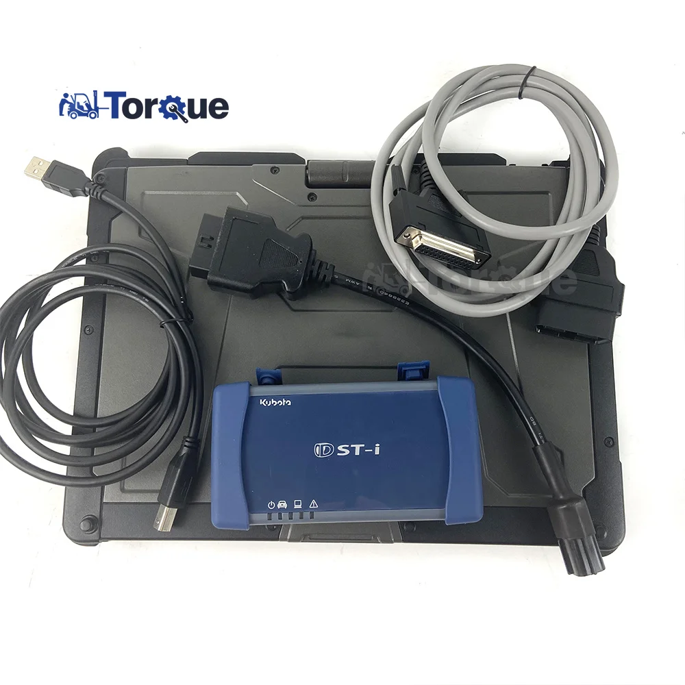 ل Kubota techstream DENSO TAKEUCHI Python DST-i Diagmaster آلات datalink جرار شاحنة أداة تشخيصية كمبيوتر محمول Getac V100