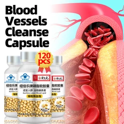 120Capsules Cardiovascular Supplement Blood Circulation Cleanse Lower Cholesterol Soy Phospholipid Blood Vessel Cleaner 3Bottles