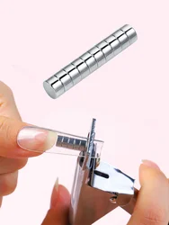 Nail art tools, strong magnets, cylindrical multi-functional cat's eye magnets, nail art magnets