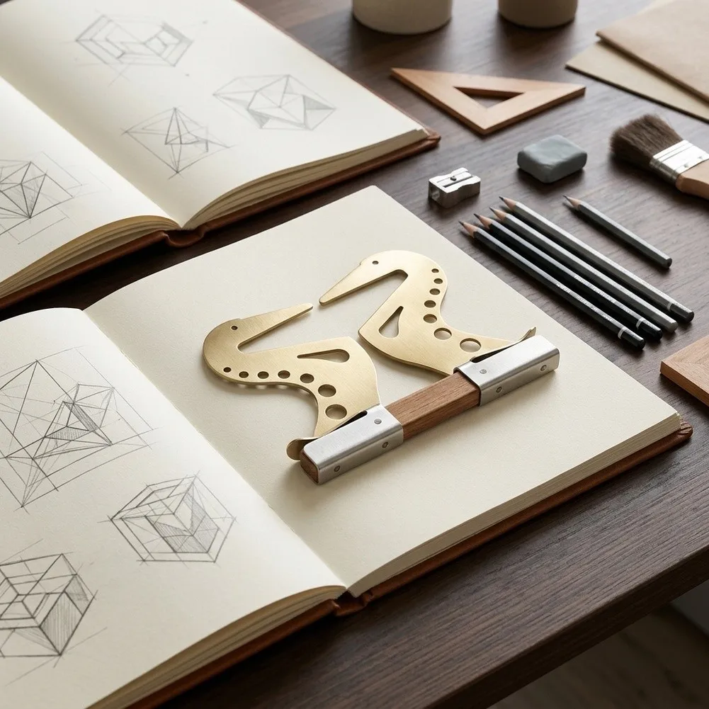 Adjustable Artist Hand Support Bridge For Painting And Sketching With Self Locking Gravity Design For Stable Control