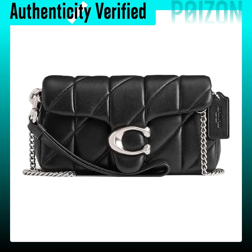 COACH Tabby Nappa Leather Crossbody Bags Small Women's Black CP018-LHBLK