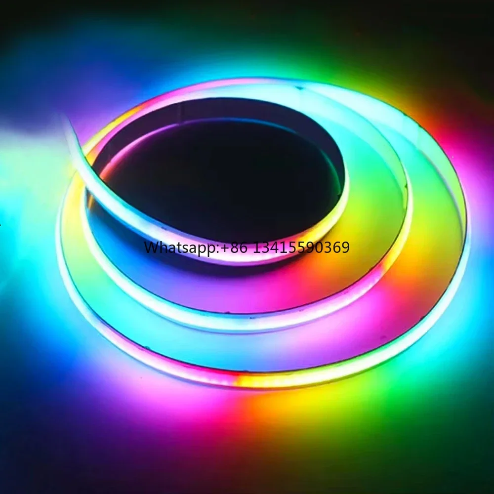 

Dream Color Led Cob 576Leds/m 10mm Flexible Strip Rgb Strip Light for Landscape
