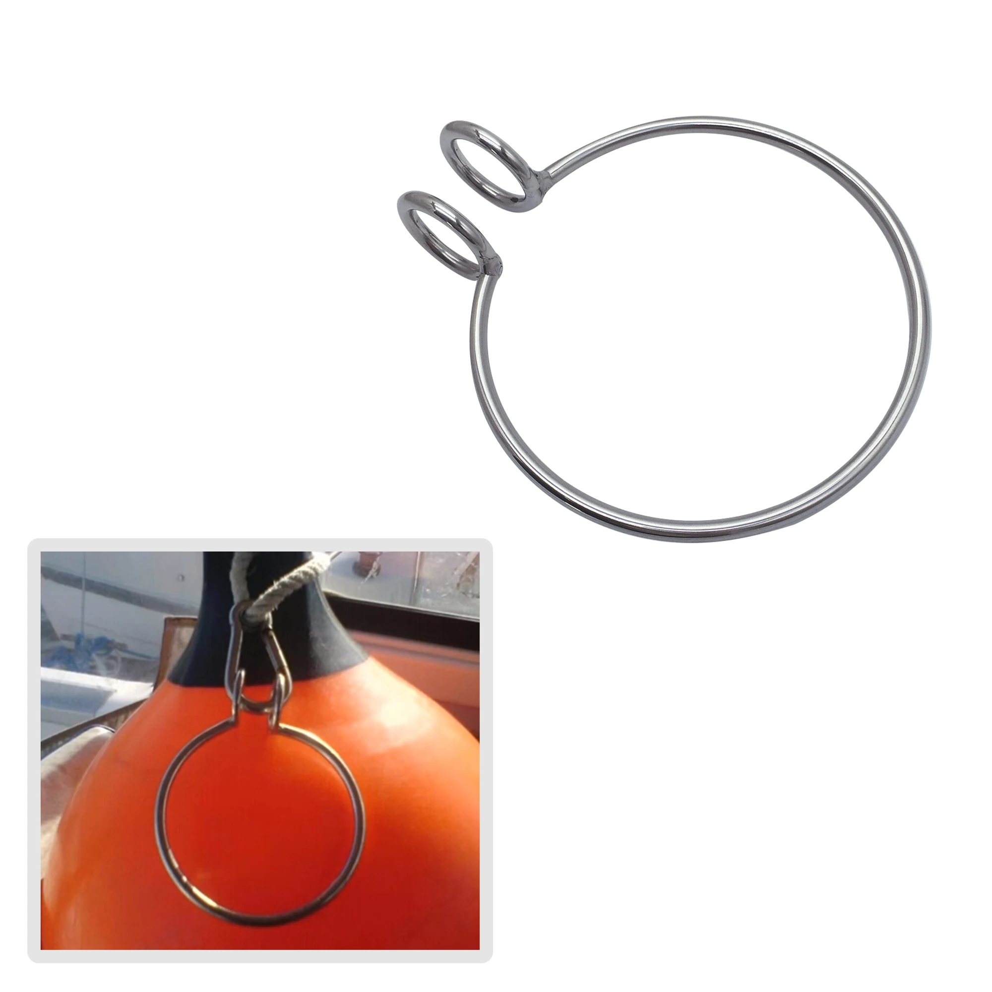 1 Pcs Solid Anchor retrieval system ring with 6mm wire Durable for Boat Sailing Yacht