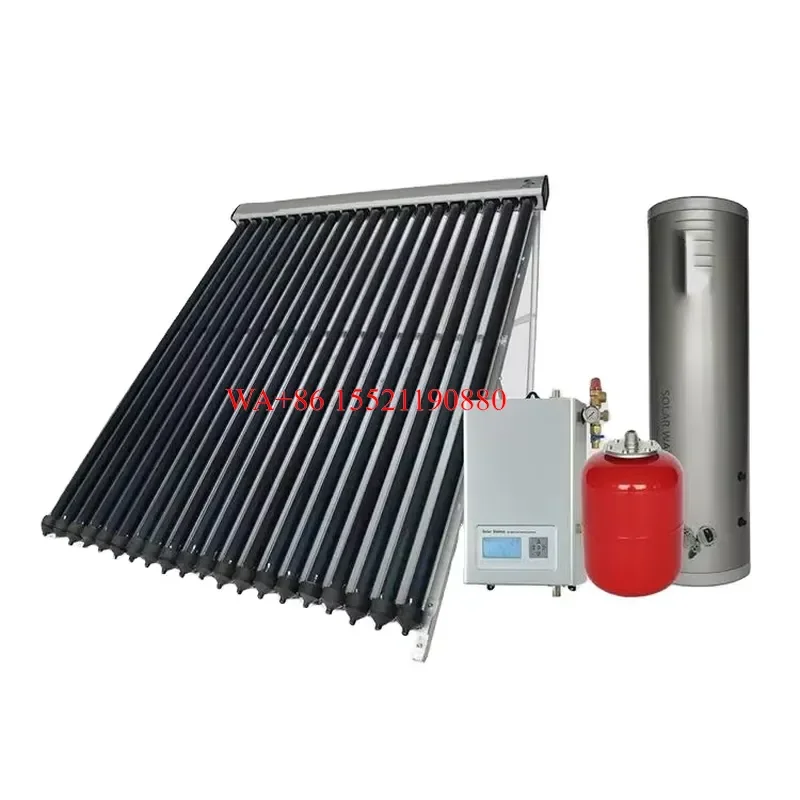 WMWMNU Split Pressure Solar Water Heater Stainless Steel Frame for Outdoor Garage Hotel European Solar Geyser Boiler System