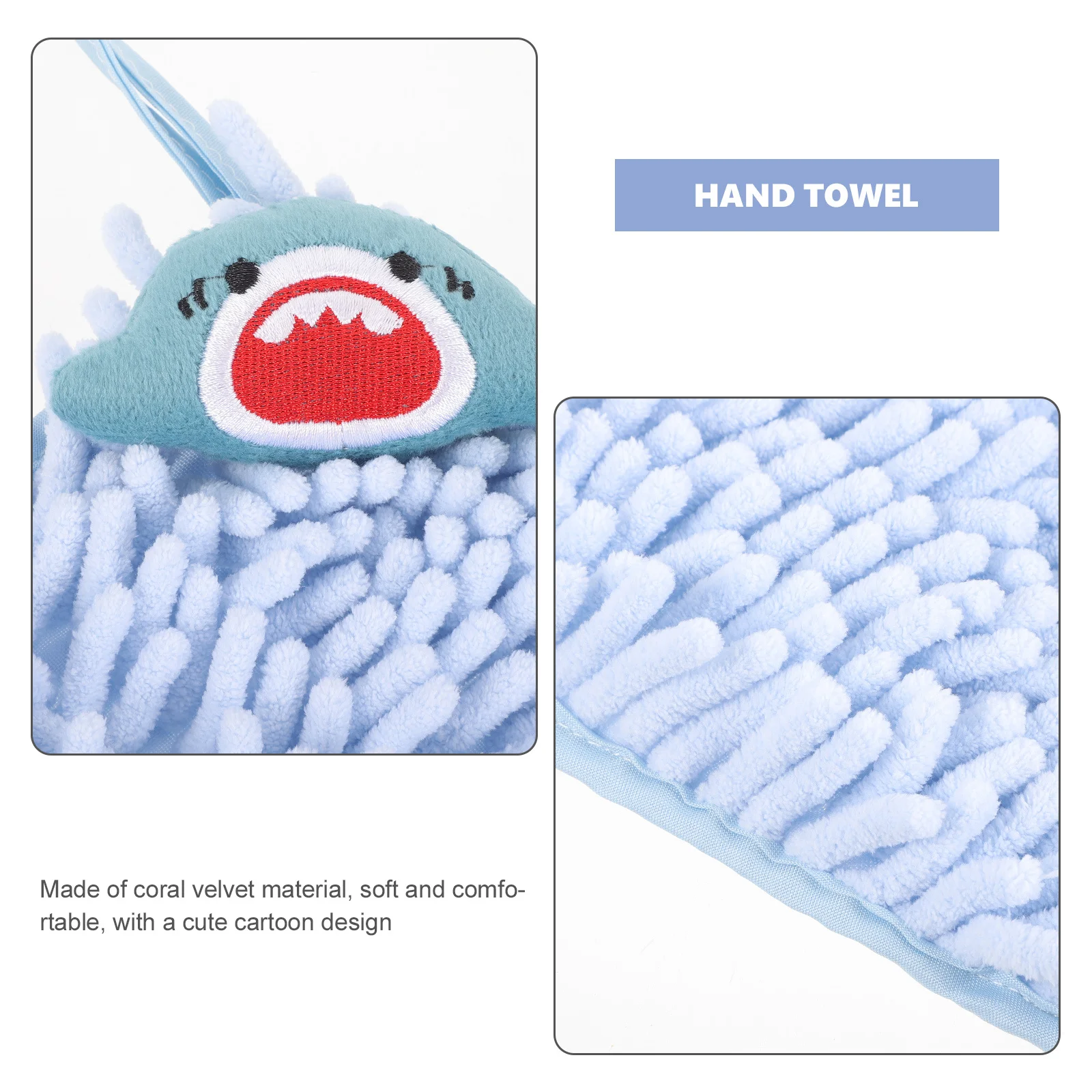 

Chenille Hand Towel Soft Absorbent Kitchen Bathroom Hanging Super Absorbent Hand Drying Towel Hanging Kitchen Towels