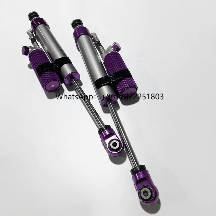 

JK Purple 2 Inches 2.5 Inch Diameter Two-Way Adjustable Compression Rebound Shock Absorbers 12 Segment Compress 6 Segment