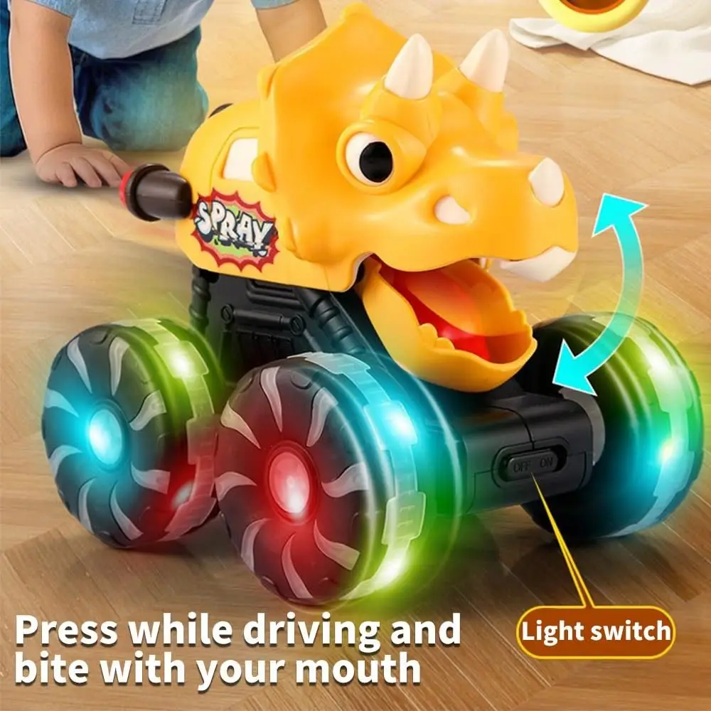 مضحك ماجيك الجمود الصحافة الذهاب دينو شاحنة تضيء ميزة الحركة المنشط ديناصور شاحنة عمل سيارة تضيء الشاحنات هدية #5
