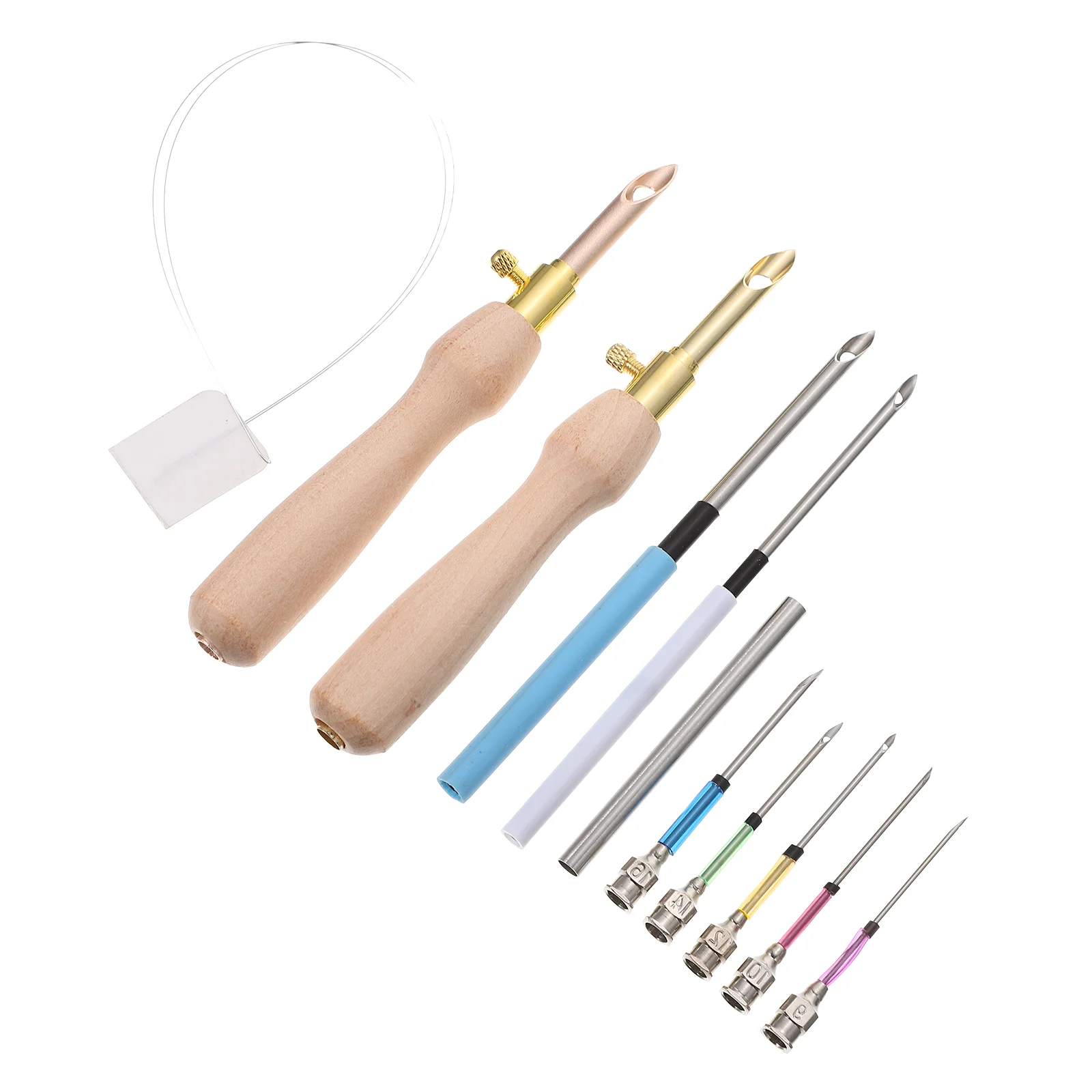 

Embroidery Stitch Accessories Kits Sewing Tools Plastic Needle Threader Needles Punch Press