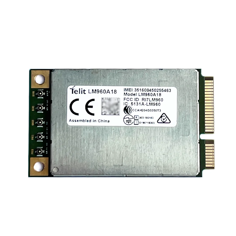 

Telit LM960A18 4G LTE CAT18 Gigabit 4G MINI Module 1.2Gbps Snapdragon X20 GNSS Linux Windows Video Surveillan Enterprise Network