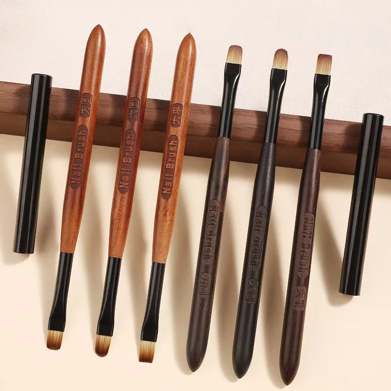 

Sandalwood Nail Glue Phototherapy Pen UV Gel Brush Pen Brush Professionnal Nail Art Brushes High Quality Manicure Tools