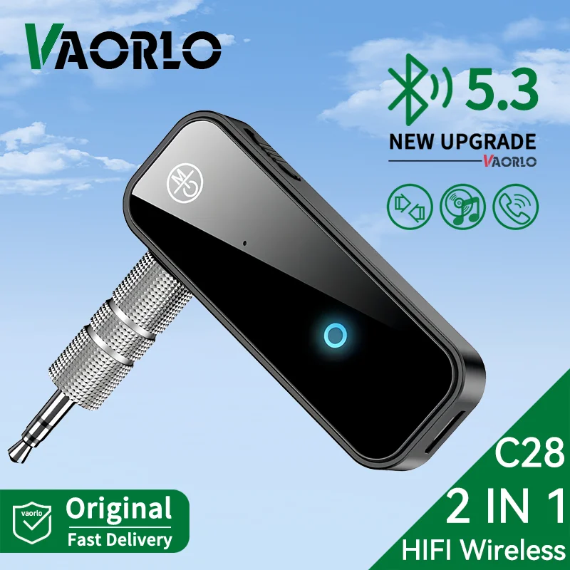 2 IN 1 Bluetooth Audio Receiver Transmitter Hansfree Call 3.5mm AUX Jack USB Dongle Stereo Music Wireless Adapter For TV PC Car
