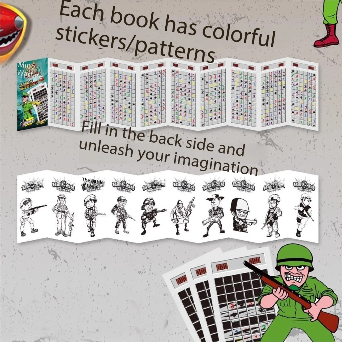 지뢰찾기 전투 스크래치 그리기 낙서 크리 에이 티브 퍼즐 장난감 가장 친한 친구 학생 부모 자녀 상호 작용 데스크탑 게임 장난감