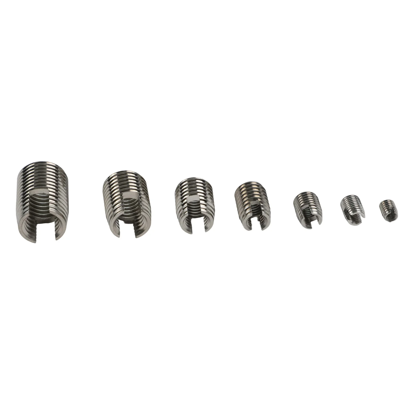 50PC Stainless Steel Self Tapping Thread Inserts for M3 to For M12 Reinforce Threads in Soft Materials with Ease