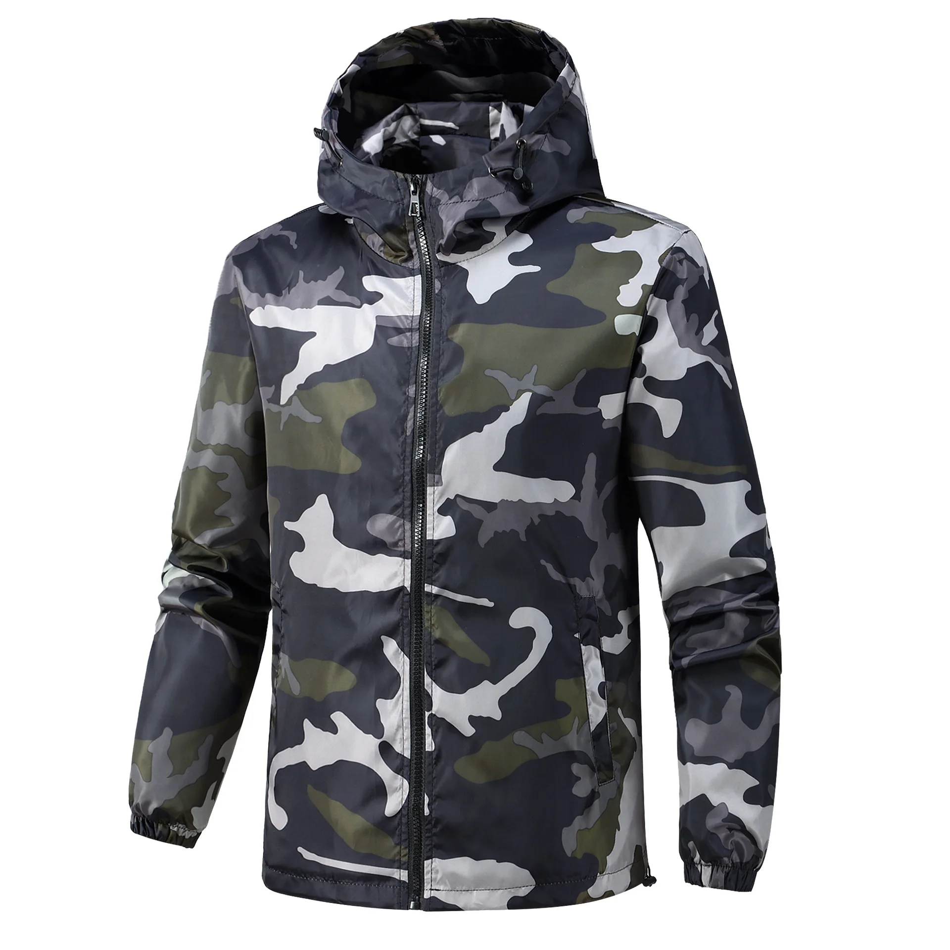 

2025 Men's camouflage, fashion hooded, autumn outdoor style camouflage jacket