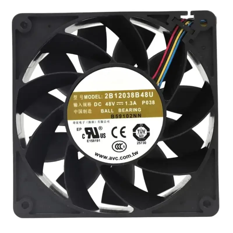 

НОВЫЙ для 2B12038B48U, 48 В, 1,3 А, 120 мм, вентилятор-12038, 12 см, 4-проводной охлаждающий вентилятор