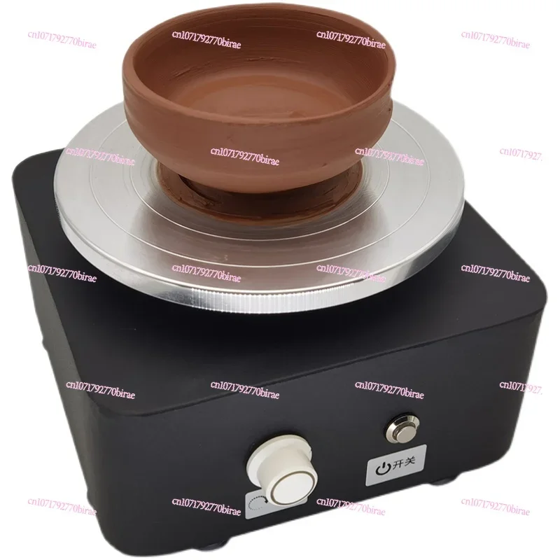 Pottery  small black box mini billet  ceramic painting hoop clay  fingertip embryo pulling machine electric turntable