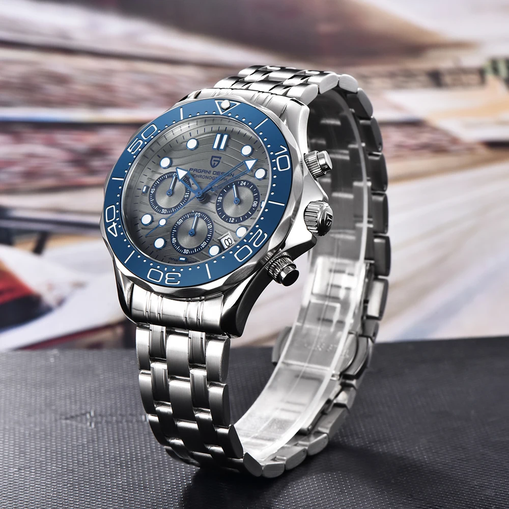 Men\'s Watches 2022 New PAGANI DESIGN Sport Watches For Men Chronograph Stainless Steel Waterproof Quartz Watch Men Reloj Hombr