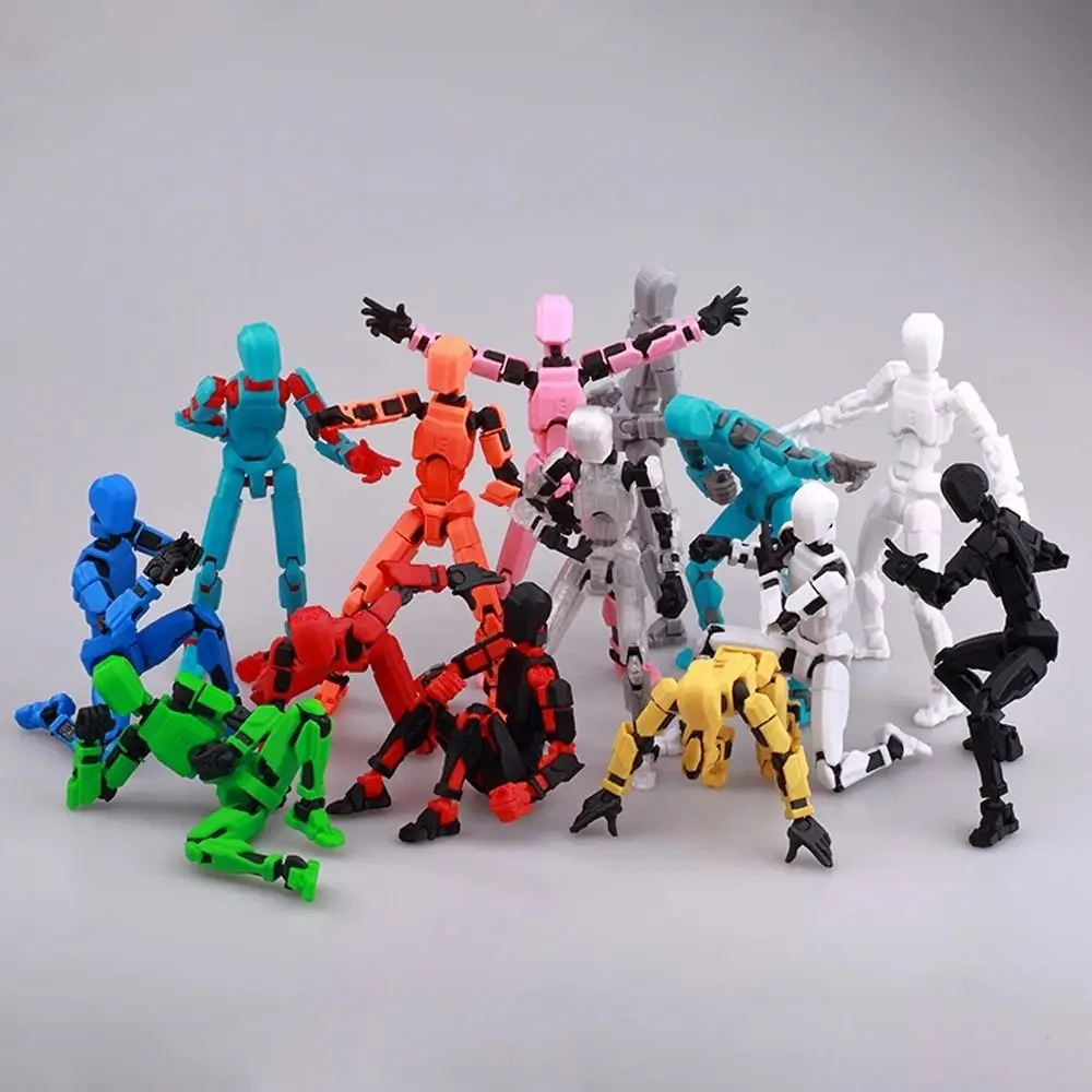 13 Jointed Movable Action Figures Shapeshift Robot 3D Printed Mannequin Character Assemble Toys Parent-children Game Kids Gifts