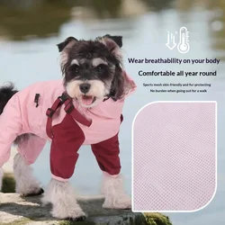 Chubasquero impermeable transpirable con capucha para perro todo clima