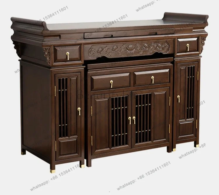 PG Altar Xianjia Taoist Guan Gong Buddha Shrine Home with Cabinet Altar Middle Hall Buddha Table