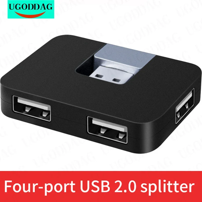 

4 Ports Usb Hub Rotatable USB 2.0 Docking Stations Multi USB Interface Splitter For Laptop PC Computer Macbook Air USB Hub