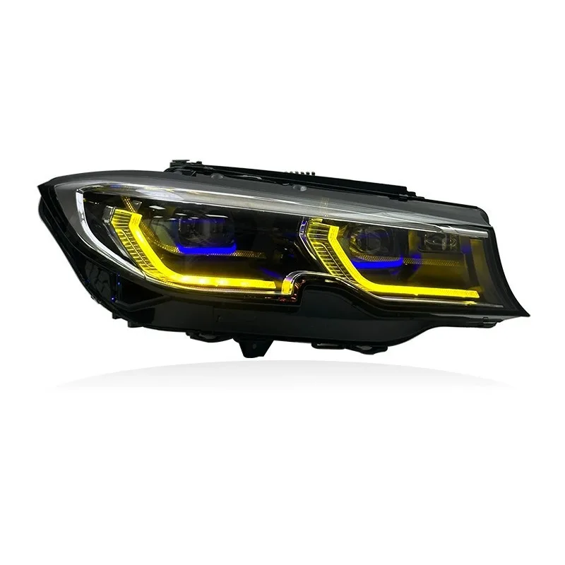 -For Laser Style Dual-Color LED Headlight Assembly for  3 Series G20 G28 2019-2022 LED Lens Daytime Running Light DRL*