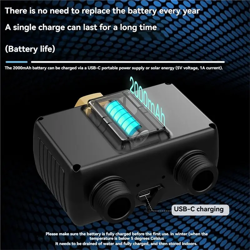 Y42A-Sprinkler Timer 2 Zone Water Timer For Garden Hose Manual/Automatic With Battery Hose Controllers In US