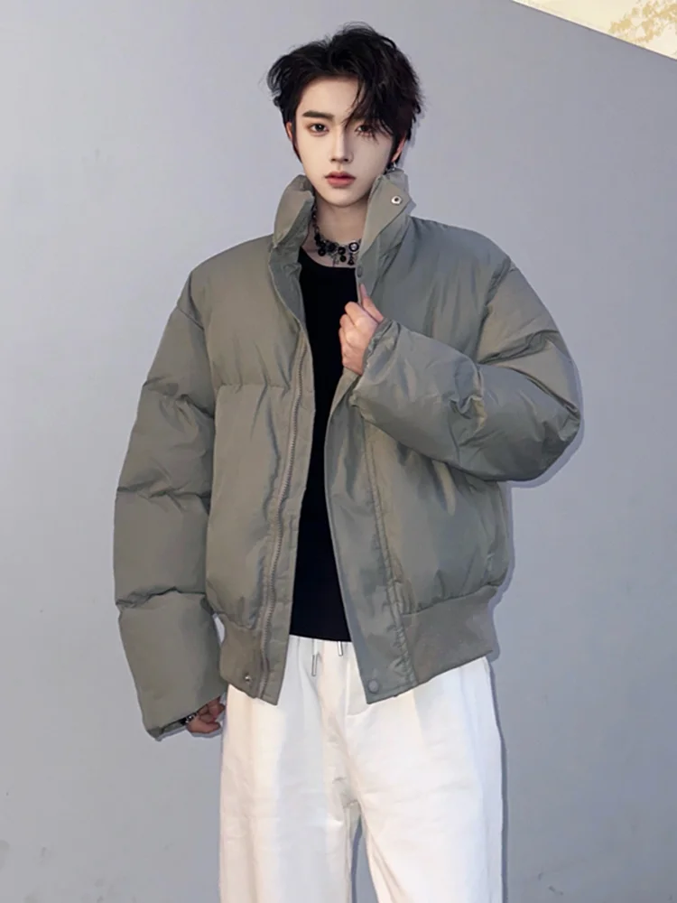 

Мужская зимняя утепленная куртка Cleanfit из хлопка с воротником-стойкой, модная молодежная модель в стиле High Street